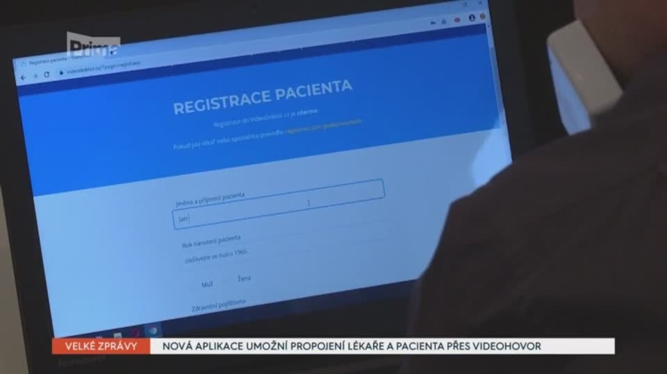 29. 3. 2020 VELKÉ ZPRÁVY: NOVÁ APLIKACE UMOŽNÍ PROPOJENÍ LÉKAŘE A PACIENTA PŘES VIDEOHOVOR